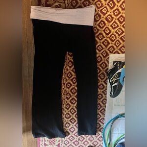 Pink Foldover Yoga pants